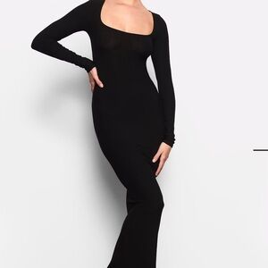 SKIMS SOFT LOUNGE LONG SLEEVE DRESS XXS